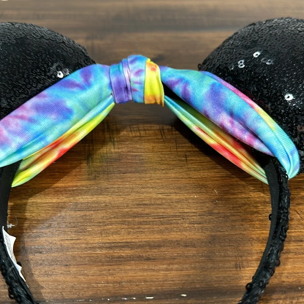Disney Parks Minnie Mouse Ears Tie dye Kid Size
